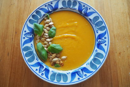 paahdettu myskikurpitsakeitto